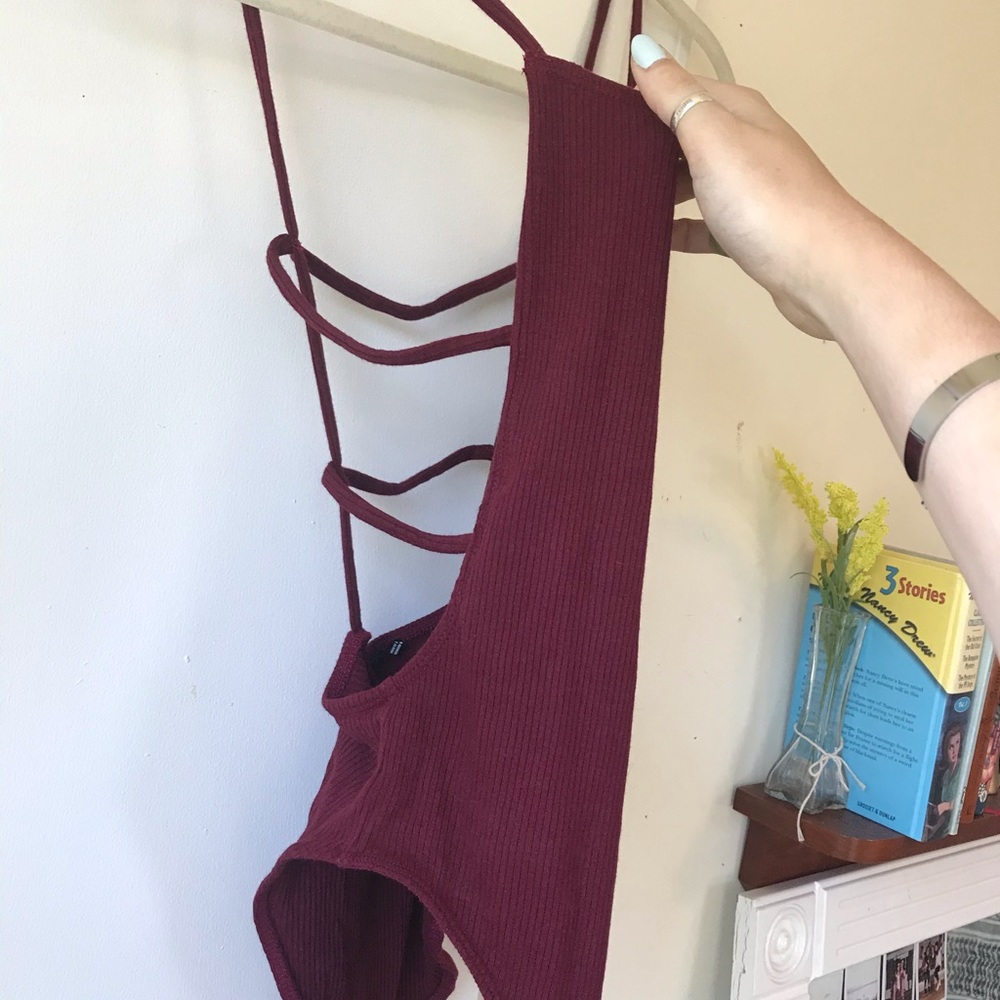 Caged back bodysuit